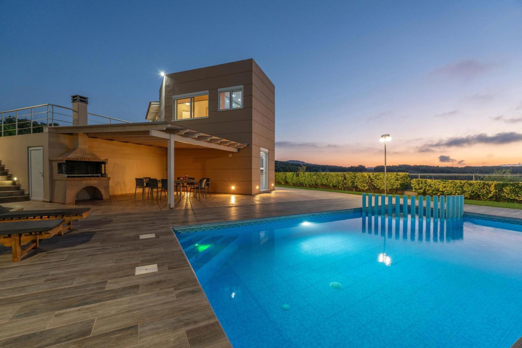 Villa Ariella With Sea View Agia Marina  Exterior photo