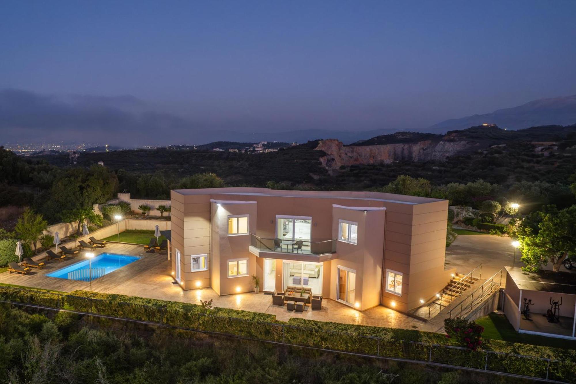 Villa Ariella With Sea View Agia Marina  Exterior photo