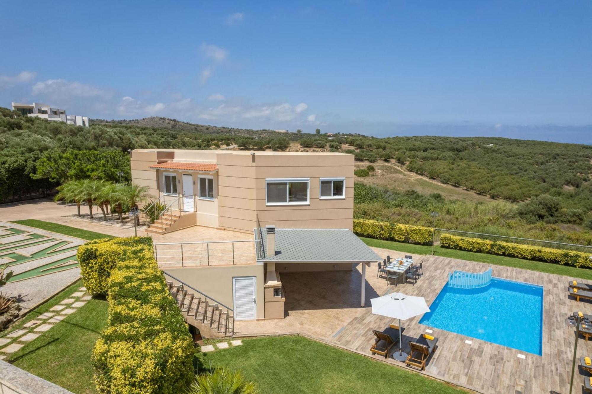 Villa Ariella With Sea View Agia Marina  Exterior photo